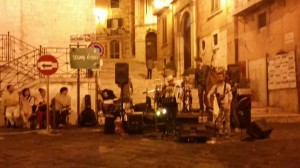 Il gruppo che si è esibito a Piazza San Leonardo