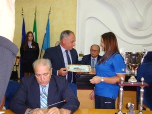 il Presidente Niro premia Lorena