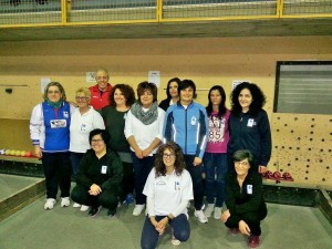 Le atlete che hanno preso parte al "Trofeo di Natale 2015"