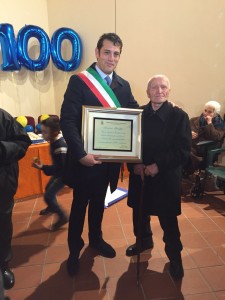 Giuseppe Di Monaco festeggiato per i suoi 100 anni