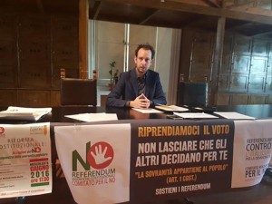 Michele Barone comitato per il no