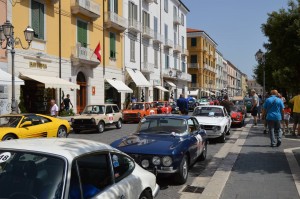 Targa del Matese: la partenza lungo Corso Vittorio Emanuele a Campobasso