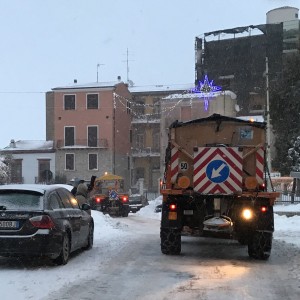 Il servizio di sgombero neve a Bonefro