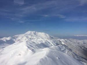 Campitello Matese dall'elicottero che ha sorvolato l'area 