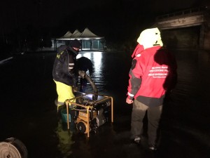 L'intervento della Protezione Civile a Termoli