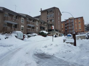 Via Verga a Campobasso martedì 10 gennaio 2017